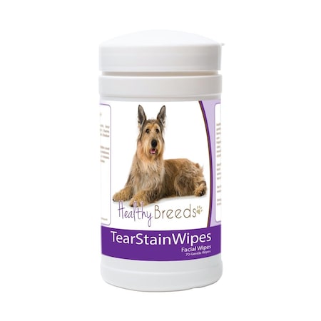 Healthy Breeds Berger Picard Tear Stain Wipes - 70 Count, 70PK 840235180937